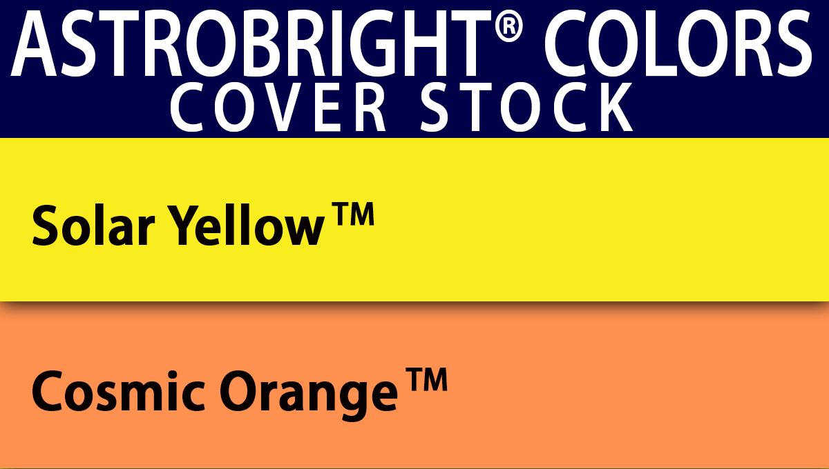 Astrobright Cover Blanks Color Chart