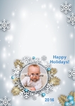 7x10 Scored Holiday Card 1