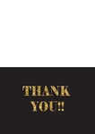 Thank You Card - Black & Gold