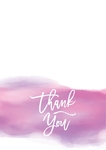 Thank You Card -Watercolor