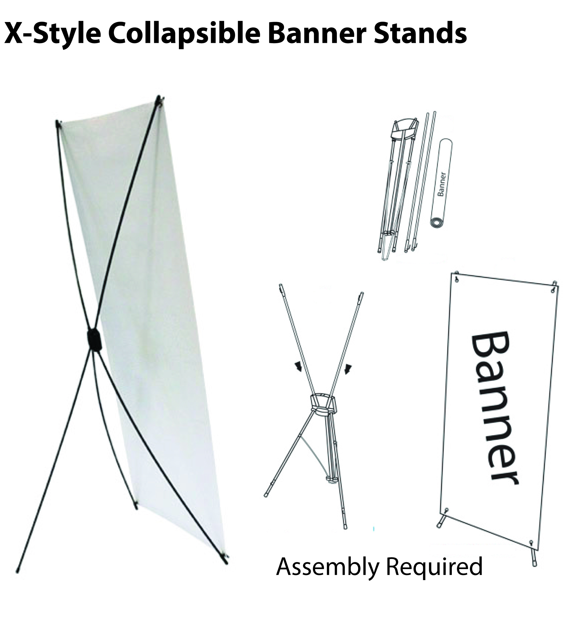 X-Style Collapsible Banner Stand