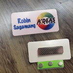Name Badge with Magnetic Backing